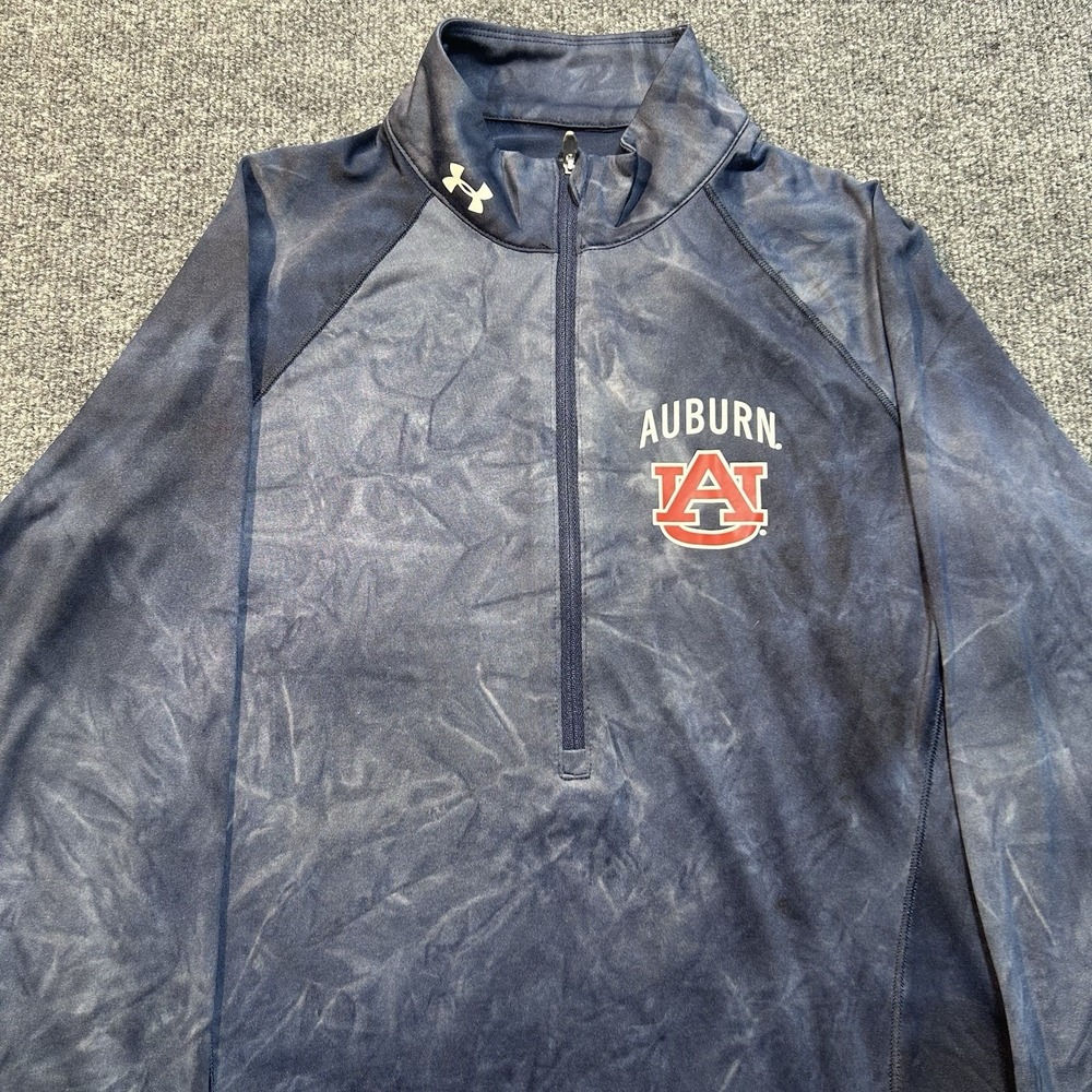Auburn Tigers Size Small 1/4 Zip Pullover Women's Under Armour Navy Blue